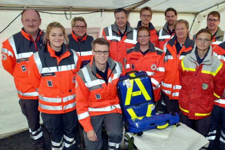 Rotkreuz-Helfer im Einsatz