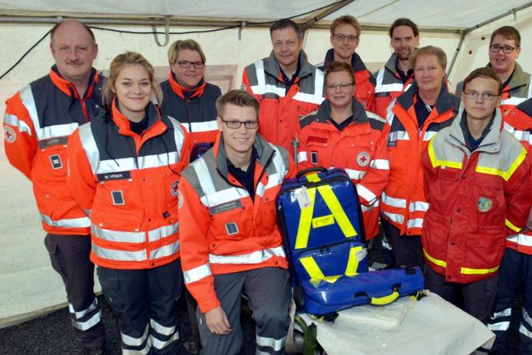 Rotkreuz-Helfer im Einsatz